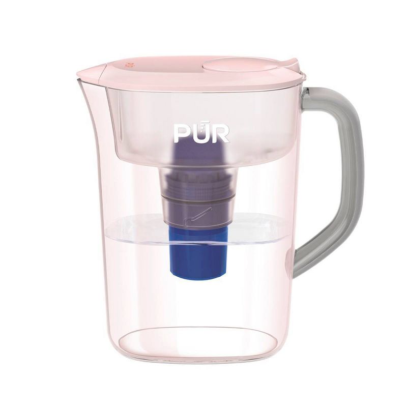 PUR 7 Cup Water Pitcher Filtration System Blush PPT700P, 1 of 8