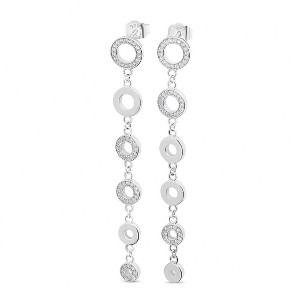 Lucy Quartermaine Art Deco Halo Drop Earrings - 1 of 4