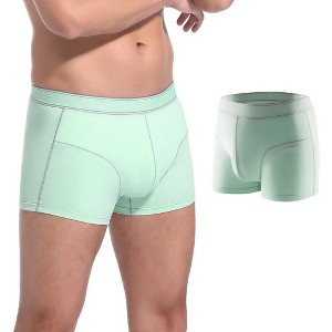 CARER Cotton Washable Mens Incontinence Underwear Reusable Leak-Proof Incontinence Boxer Briefs for Men With Absorbency - 1 of 4