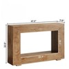 HDZNVF 47 Inches Farmhouse Console Table with Storage Rustic Entryway Table, Natural Wood Finish Accent Sofa Table - 4 of 4