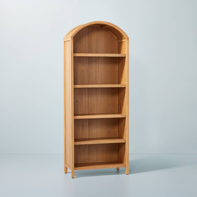 Grooved Wood Arch Bookcase - Hearth & Hand™ with Magnolia, 1 of 15