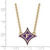 Black Bow Jewelry 14k Yellow Gold Plated Sterling Silver Furman Paladins NCAA Necklace 18 Inch - 2 of 4