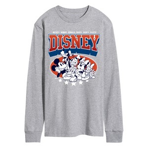 Men's - Disney - Mickey And Friends Americana Long Sleeve Graphic T-Shirt - 1 of 3