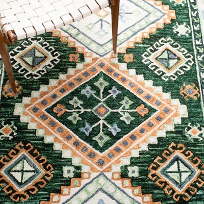 Ivory Geometric Hand-Tufted Wool Round Rug - 3' Diameter