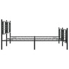 vidaXL King-Sized Metal Bed Frame with Headboard/Footboard-Black Steel, Bedroom Furniture, 76"x79.9" Sleep Support, Assembly Required - 4 of 4