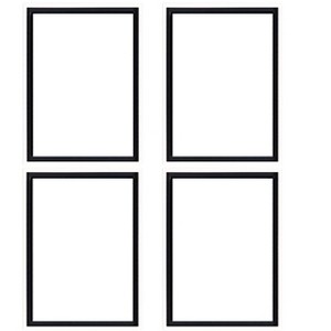 Creative Mark Illusions Floater Frame For 3/4" Deep Canvases - White - Set of 4 - For Galleries & Home Decor - Wood Floater Frames for Canvas - 1 of 4