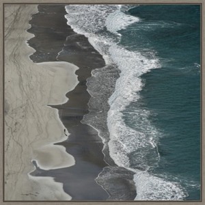 Amanti Art Running waves by Lex Molenaar Canvas Wall Art Print Framed 22 x 22-in. - 1 of 4