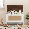 Wooden Storage Chest, Kids Toy Box, Flip Top Storage Bench with Safety Hinge, Bench Storage for Entryway Living Room, Bedroom - 3 of 4