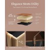 Storage Ottoman Bench, Mid-Century Modern Entryway Bedroom Bench for Bedroom, Entryway End, Synthetic Leather with Stitching, Loads 680 Lb - 4 of 4