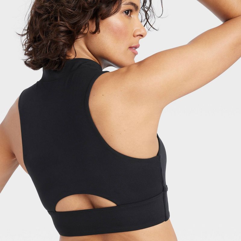 Women's Light Support High-Neck Crop Sports Bra - All In Motion™, 5 of 6