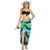 LA LEELA Women's Summer Beach Bikini Wraps Sarong Cover up Wrap Swimsuit Swimwear Cover Ups for Womens One Size Multicolored, Tie Dye Design - 2 of 4