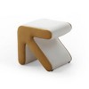 Vynxaria Modern Velvet Stool ¨C Multifunctional Arrow Design Ottoman for Kids & Home - 2 of 3