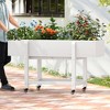 Arceso Raised Garden Bed with Wheels, HDPS Elevated Planter Box with Tools, Weather Resistant, Standing Growing Bed Herb Planter for Vegetable - 3 of 4
