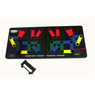 Photo 1 of Power Press Complete Full Body Fitness/Strength Training/Exercise Push Up Board with 2 Padded Handle Grips and Multicolor Placement Guides