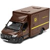Mercedes-Benz Sprinter Van "UPS Worldwide Services" Brown 1/48 Diecast Model Car by Kinsmart - 2 of 3