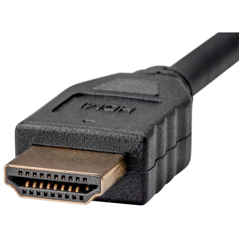 Monoprice HDMI Cable - 5 Feet - Black (No Logo) High Speed, 4K@60Hz 10.2Gbps, 32AWG, CL2, Compatible with UHD TV and More - Commercial Series, 2 of 5