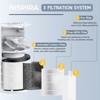 Nispira PU-P05/AC201B Replacement Filter for FULMINARE PU-P05 and Purivortex AC201B Air Clean Purifier 3-in-1 True HEPA Activated Carbon, 3 Packs - 2 of 4