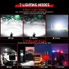 Rechargeable High Lumen Flashlight, 2000LM XHM90.2 30W LED Flashlight with COB Head, 7 Modes, Household, Emergency Handheld Powerful - 3 of 4