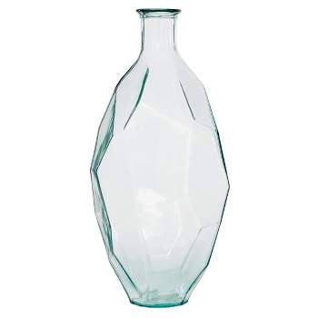 23'' x 11'' Recycled Glass Vase Clear - Olivia & May