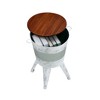 End Table Set Of 2 With Hidden Storage Compartment, Round Accent Side Table, Coffee Table - 3 of 4