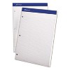Ampad Double Sheets Pad Law Rule 8 1/2 x 11 3/4 White 100 Sheets 20345 - 2 of 2