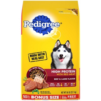 Pedigree High Protein Beef Lamb Flavor Adult Complete Balanced Dry Dog Food Target