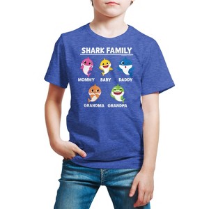 Boys' - Baby Shark - Types Of Sharks Short Sleeve Graphic T-Shirt - 1 of 4
