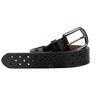 INSPIRE CHIC Hollow Leather Belts Rectangle Pattern with Alloy Buckle Width 1 1/4" - 3 of 4