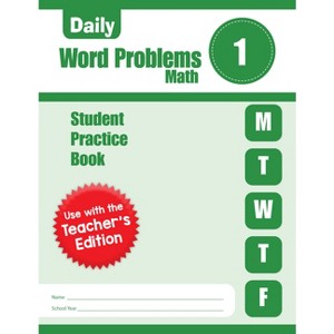 Daily Word Problems Math, Grade 1 Student Workbook - by  Evan-Moor Educational Publishers (Paperback) - 1 of 1