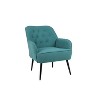 Upholstered Accent Chair With Armchair Ergonomic Incline Backrest Easy Assembly Modern Chair For Living Room - 3 of 4
