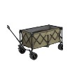Collapsible Beach Wagon with Big Wheels, Heavy Duty Folding Utility Cart for Camping, Garden, Outdoor Gear, Sports, Shopping -The Pop Home - 2 of 4