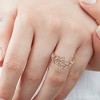 Pompeii3 1/3Ct Diamond Wedding Stackable Ring Vine Petal Leaf White Yellow or Rose Gold - 3 of 4