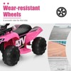 Infans 6V Kids ATV Quad Electric Ride On Car Toy Toddler w/LED Light & MP3 - 4 of 4