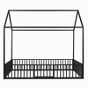 YOOCOZZ Metal House-Shaped Platform Bed Frame with Fence and Door - 2 of 4