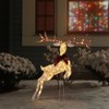 Karl Home 5ft Leaping Golden Reindeer with 100 LED Lights Christmas Decoration - 2 of 4