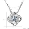 Women's Silver - Toned Copper Pendant Necklace with O - Link Chain - 4 of 4