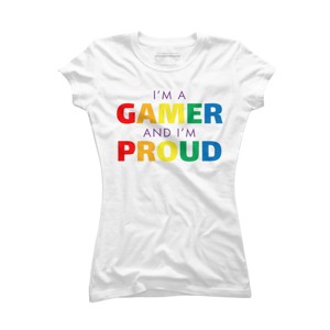 Adult Design By Humans I'm a Gamer and I'm Proud Pride By T-Shirt - 1 of 2