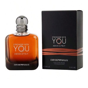 Emporio Armani Stronger With You Absolutely By Giorgio Armani Elemi, Chestnut Men Eau De Parfum Spray 3.4 Oz 2021  3.4 Oz Fragrance - 1 of 1