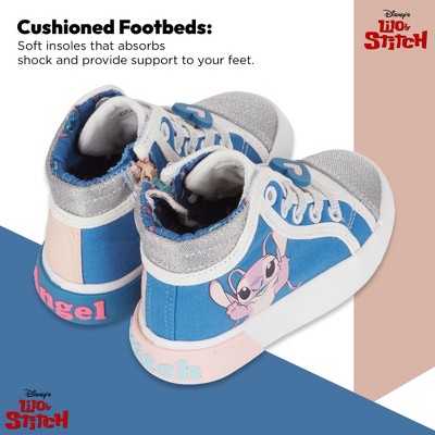 Мужские кроссовки Disney Girls Lilo & Stitch Sneakers - Lilo and Stitch High Top Athletic Shoes - Lilo and Stitch High Top Lace Up Sneakers (Blue High Top, 5) — фото 5