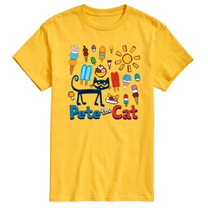 Men's - Pete the Cat - Ice Cream Grid Short Sleeve Graphic T-Shirt - 1 of 4