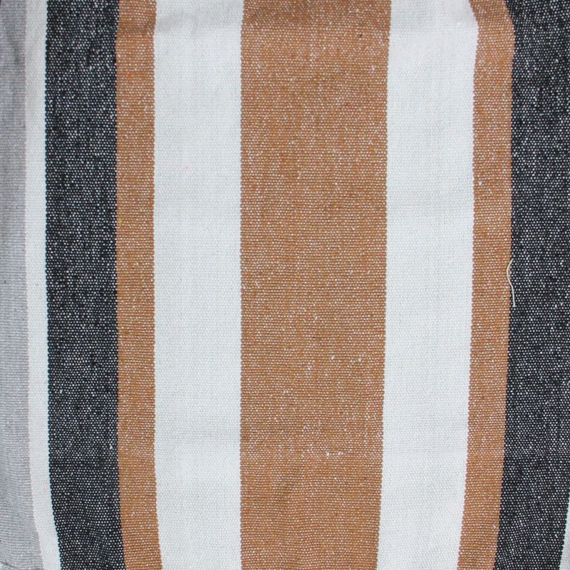 Northlight 73" x 58.5" Striped Double Brazilian Hammock - Brown/White, 4 of 7