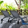 Tangkula Outdoor Aluminum Chaise Lounge Recliner Chair with Adjustable Backrest - 3 of 4