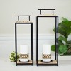 VIP Metal 19 in. Black Open Air Lanterns Set of 2 - 2 of 4