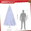 7.5ft White Christmas Tree, Artificial Xmas Tree with 1350 PVC Branch Tips - 3 of 4