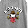 Women's - Peanuts - Snoopy Scarecrow Hay There Graphic Racerback Tank - 2 of 4