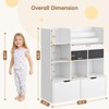Toy Storage Organizer 47.8?Inch Kids Bookshelf with Drawers and Cubbies, Modern Wooden Bookcase for Playroom, Classroom, or Nursery - 2 of 4