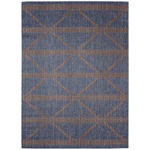 Liora Manne Avena  Indoor/Outdoor Rug  Denim.. - 1 of 4