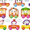 Slickblue Happy Train Wall Decals Stickers 13" x 23.5" - Vinyl Home Decor for Kids' Room, White Edges - 2 of 3