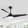 Airsurfer 52'' 3-Blade Ceiling Fan with Light and Remote,DC Motor, 5''/10'' Downrods,3 LED Colors - 4 of 4