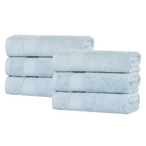 Modern Solid Classic Luxury Egyptian Cotton Towel Set by Blue Nile Mills - 1 of 4